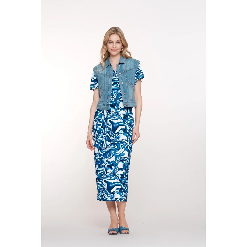 Dames Gilet 55303-10 Geisha BLEACHED BLUE DENIM