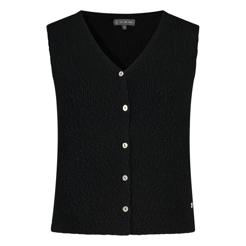 Dames Gilet APS-118 Ivy & You ZWART