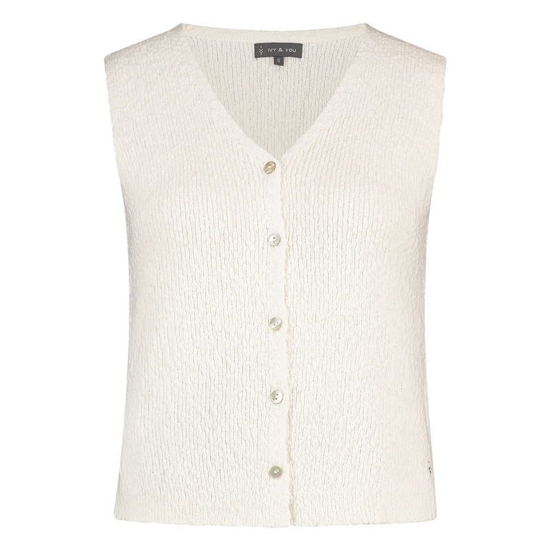 Dames Gilet APS-118 Ivy & You OFF-WHITE
