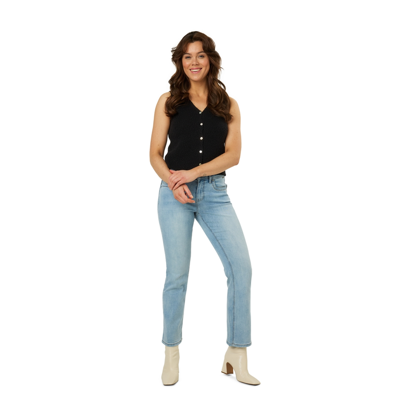 Dames Gilet APS-118 Ivy & You ZWART