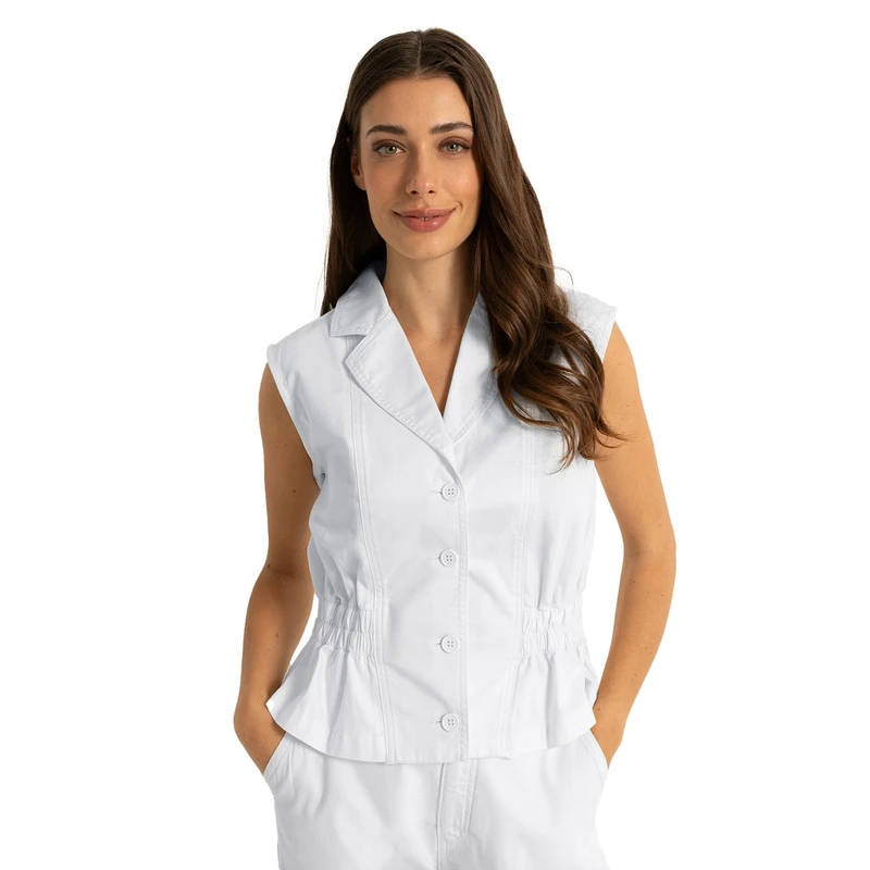 Dames Gilet CS15-25343 Claudia Strater ECRU