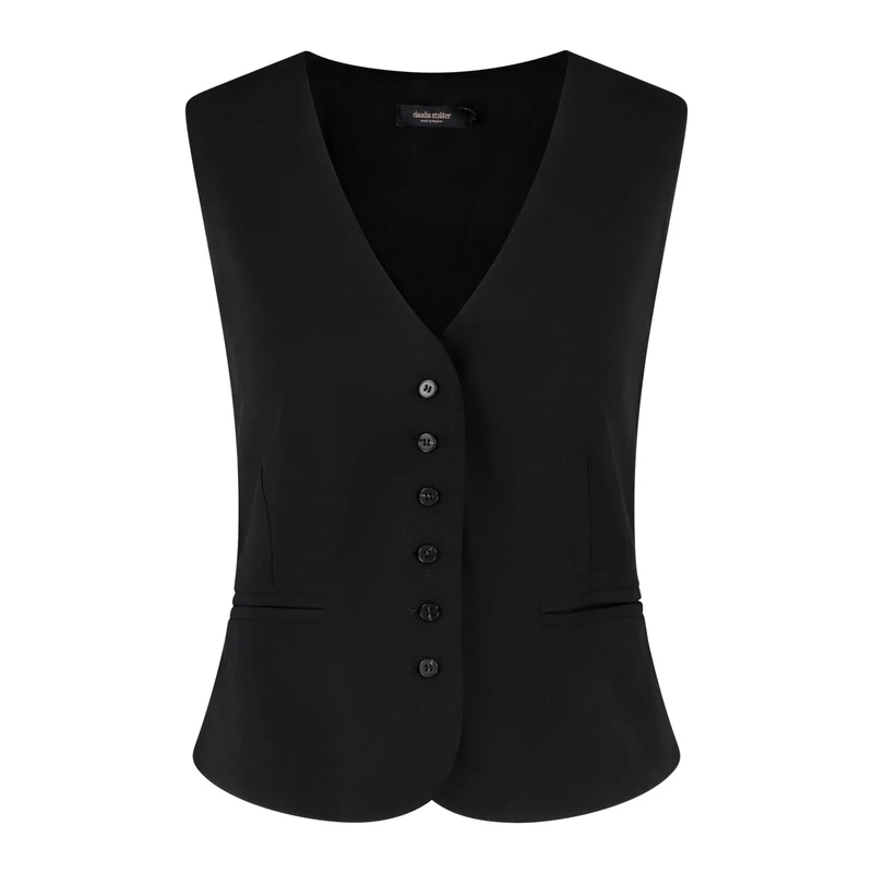 Dames Gilet CS15-25580 Claudia Strater ZWART