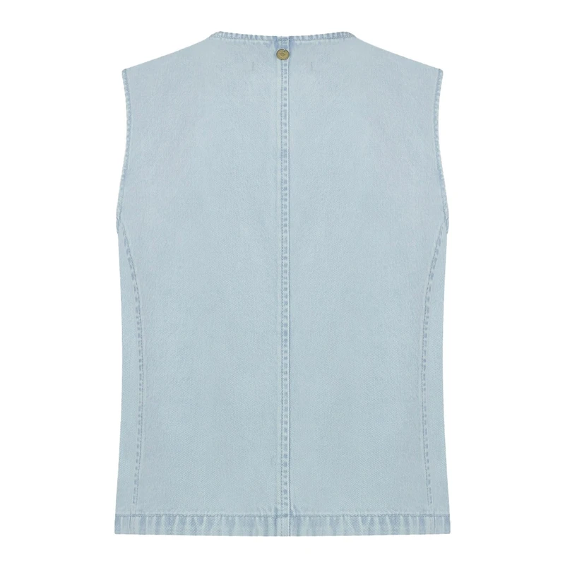 Dames Gilet DANI Circle of Trust LIGHT BLUE DENIM