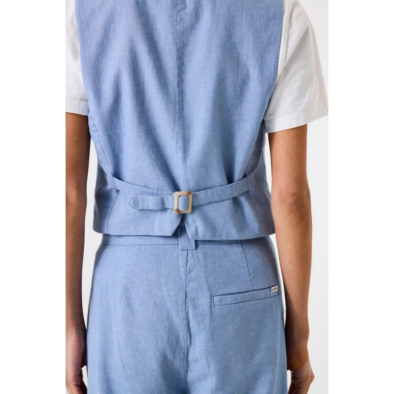 Dames Gilet E50294 Garcia INDIGO BLUE