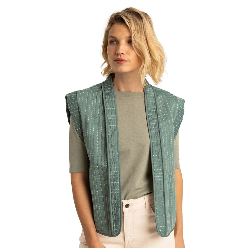 Dames Gilet EX16-25328 Expresso OLIJF