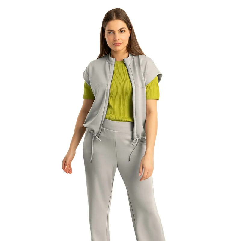 Dames Gilet EX24-13030 Expresso DONKER GRIJS
