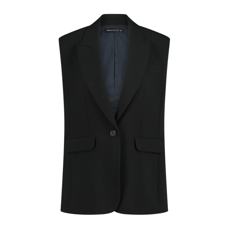 Dames Gilet EX24-15009 Expresso ZWART