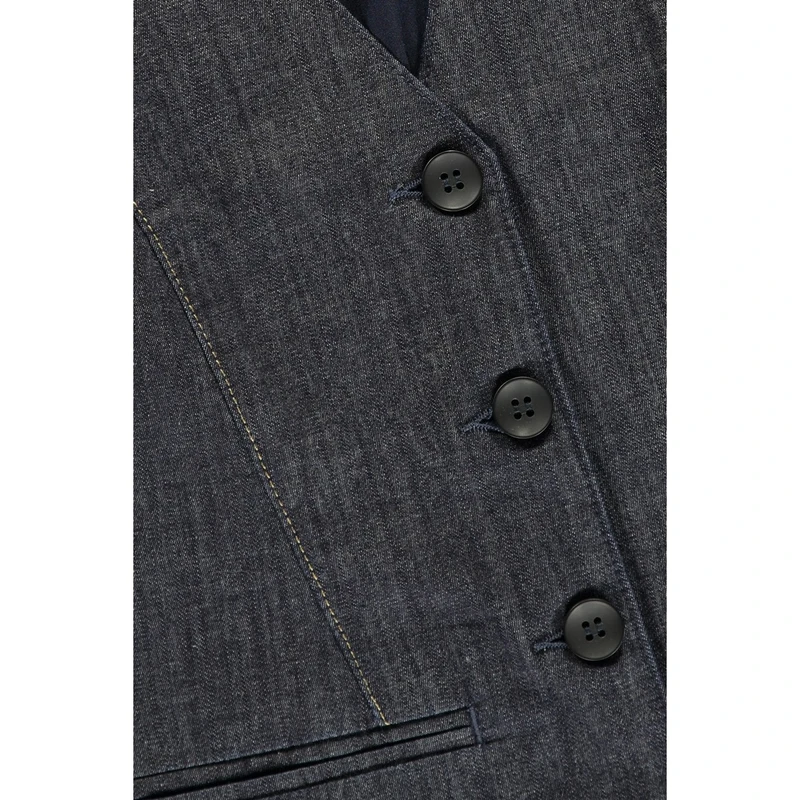 Dames Gilet EX24-15017 Expresso DARK BLUE DENIM