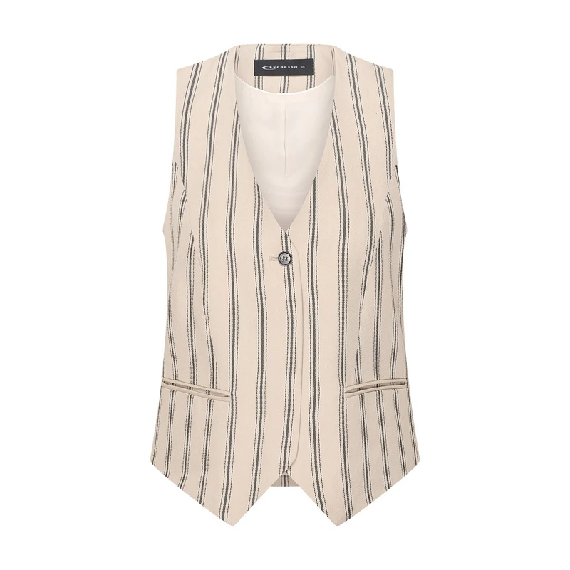 Dames Gilet EX25-15016 Expresso OFF-WHITE