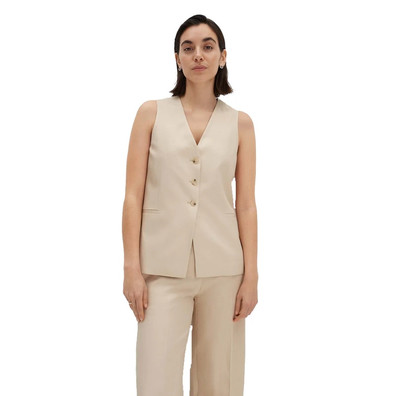Dames Gilet Noronja Someday NATUREL