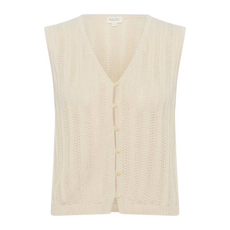 Dames Gilet Rosella Part Two ECRU