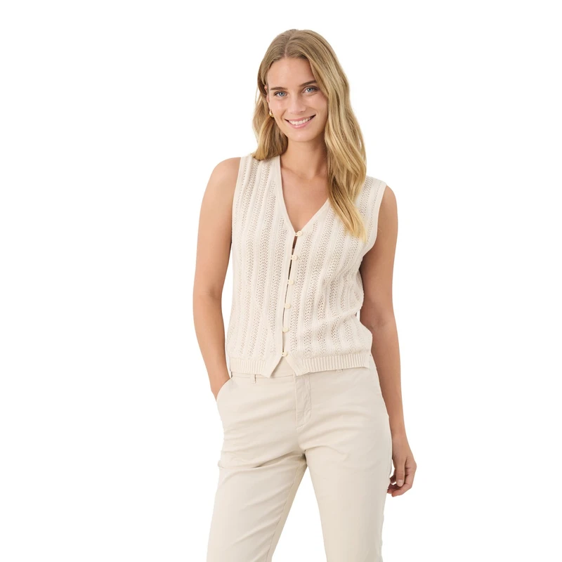 Dames Gilet Rosella Part Two ECRU