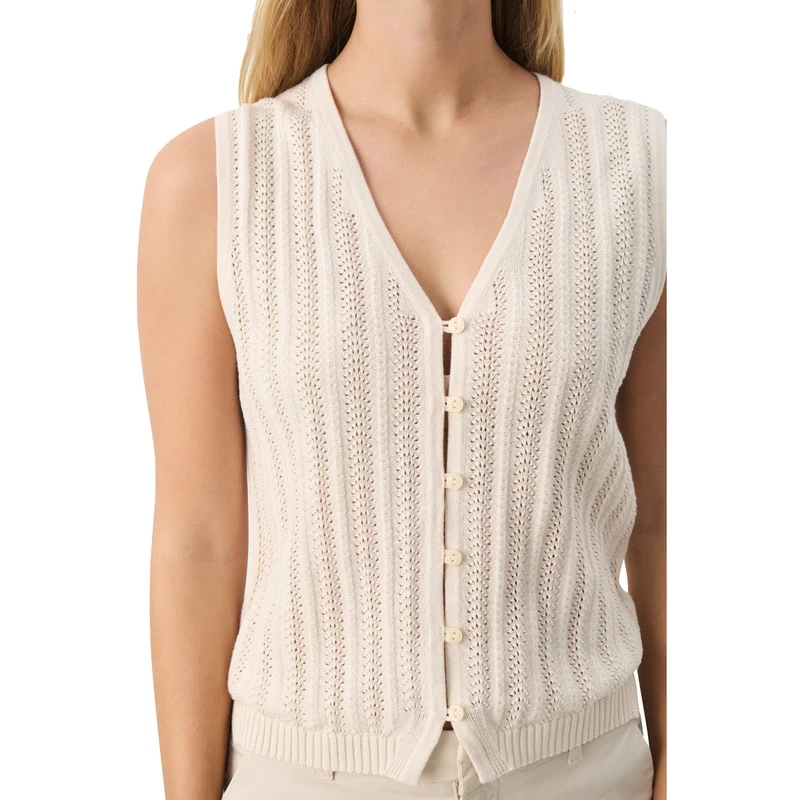 Dames Gilet Rosella Part Two ECRU