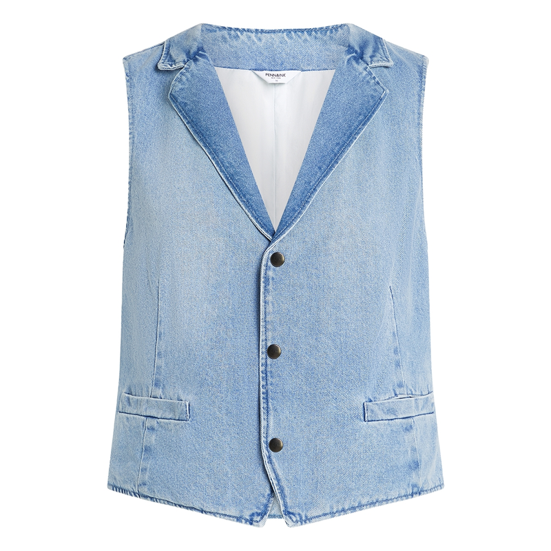 Dames Gilet S25Z726 Penn&ink LIGHT BLUE DENIM