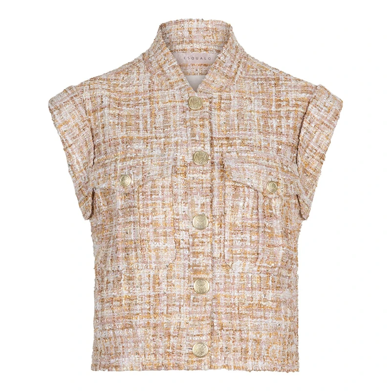 Dames Gilet SP25.19008 esqualo ZAND