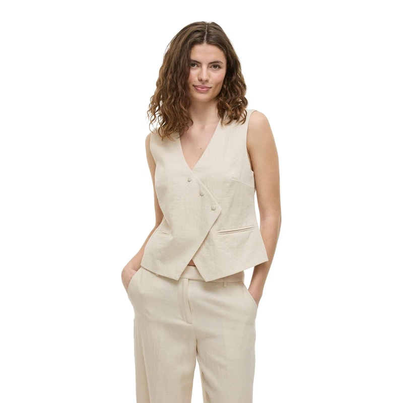 Dames Gilet VIFLEA Vila OFF-WHITE