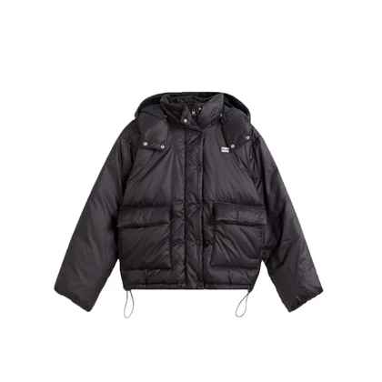 Dames Jack LUNA CORE PUFFER SHORT CAVIAR