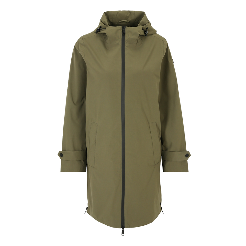 Dames Jas Fabienne L-60375 Covered KHAKIGROEN