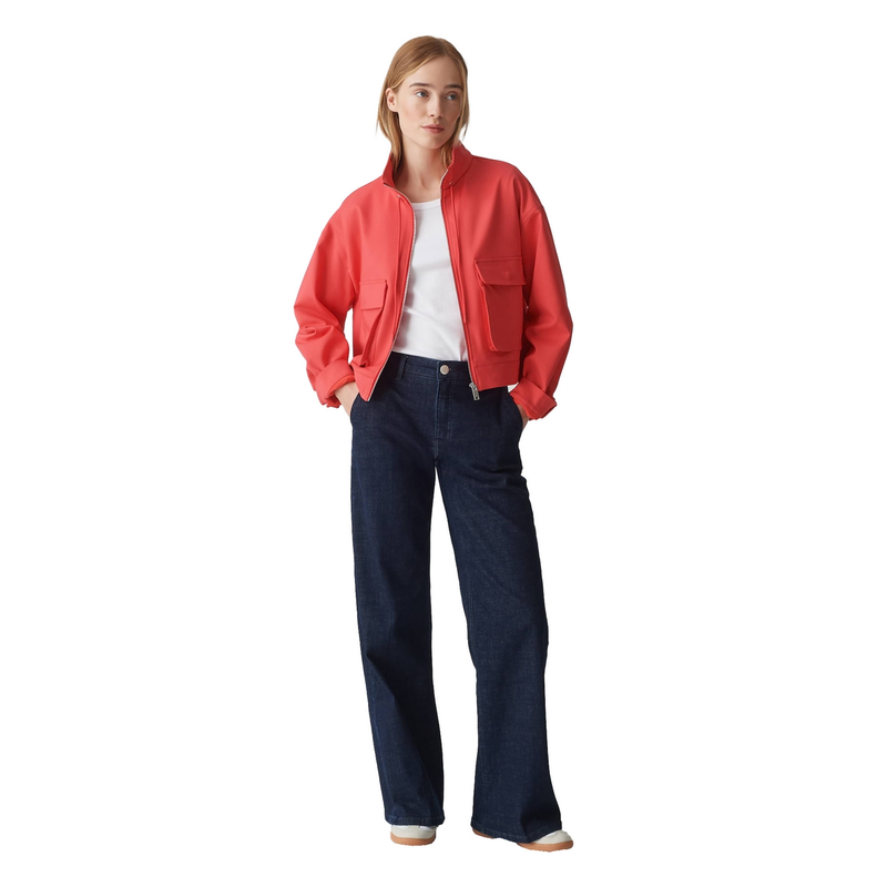 Dames Jas Halva Opus ROOD
