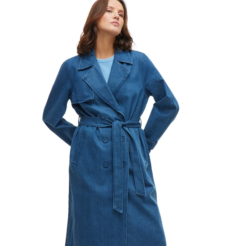 Dames Jas VICI Vila MID BLUE DENIM