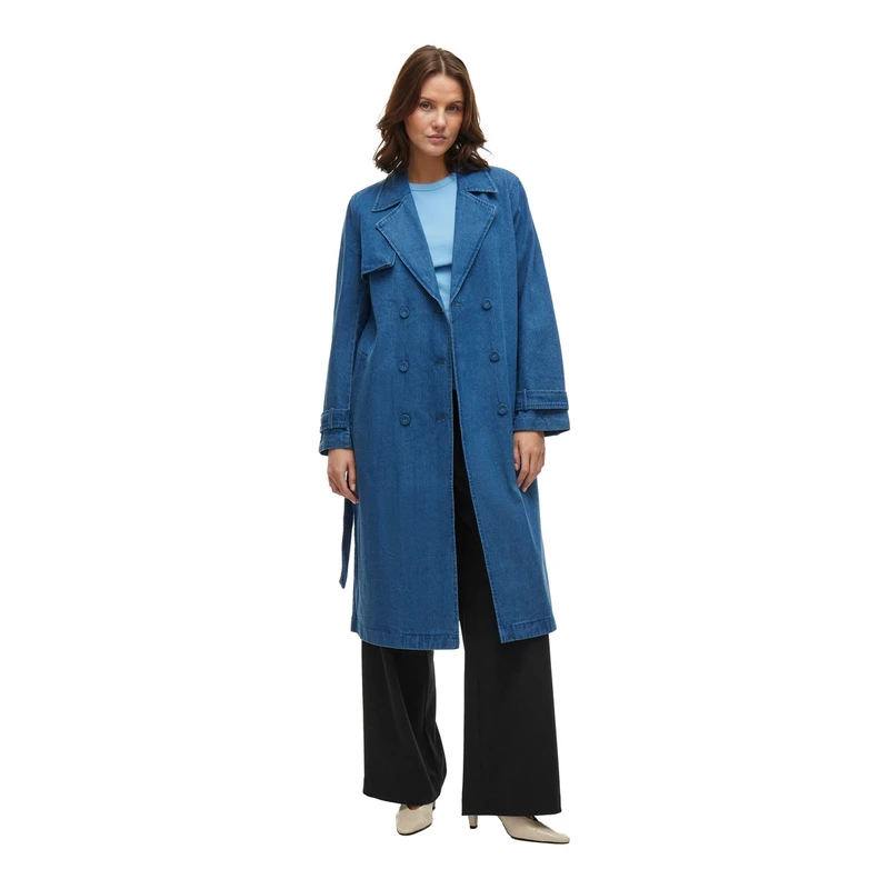 Dames Jas VICI Vila MID BLUE DENIM