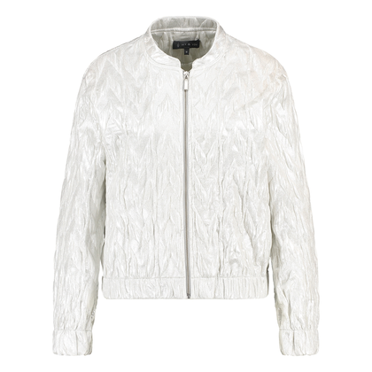 Dames Jasje 24178 bomber silver foil