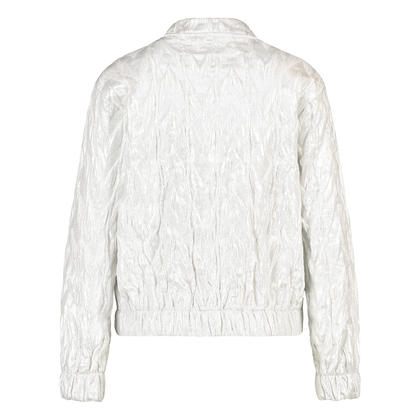 Dames Jasje 24178 bomber silver foil