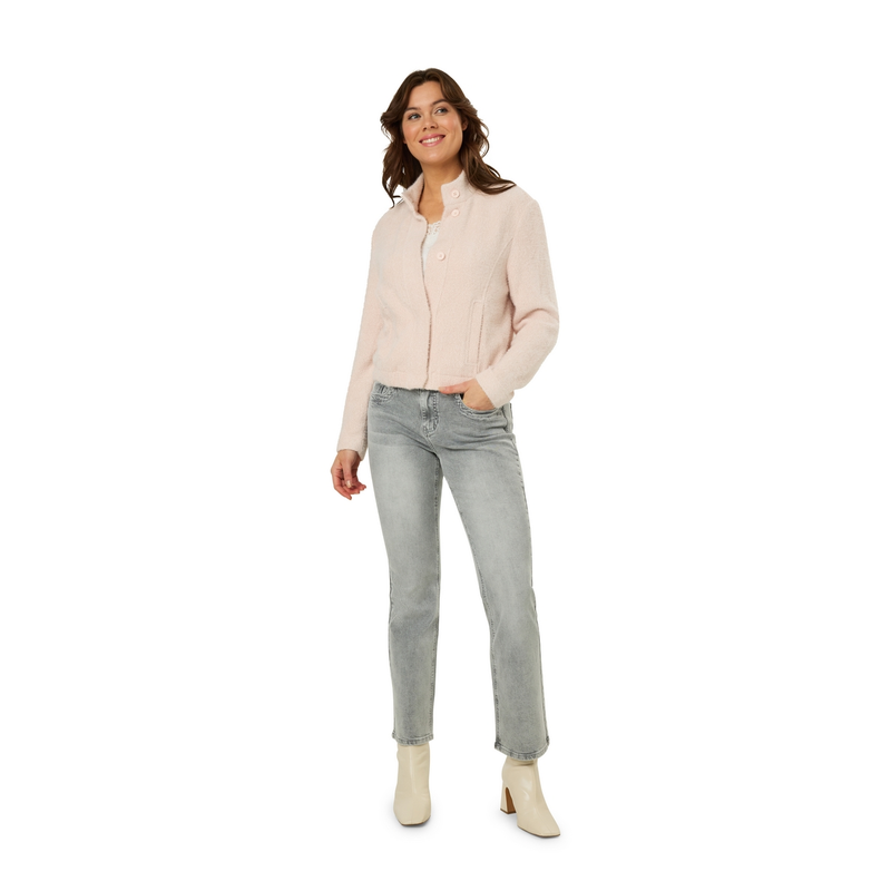 Dames Jasje 25000 jasje fluffy Ivy & You ROZE