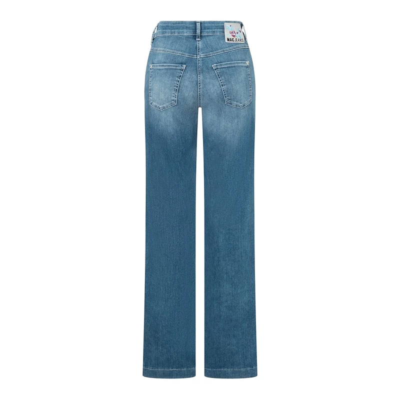 Dames Jeans 0351L544190DREAM WIDE MAC MID BLUE DENIM