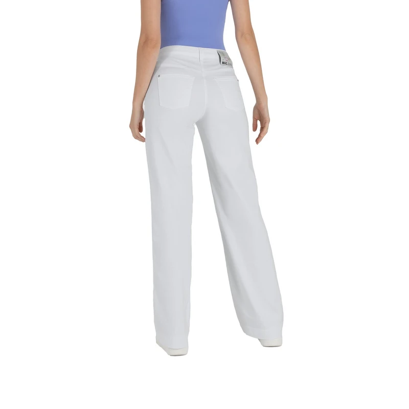 Dames Jeans 0351L544190DREAM WIDE MAC WHITE DENIM