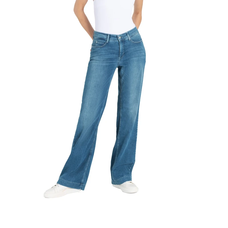 Dames Jeans 0351L544190DREAM WIDE MAC MID BLUE DENIM