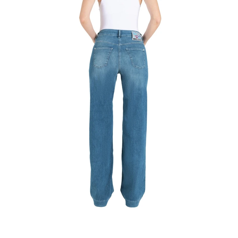 Dames Jeans 0351L544190DREAM WIDE MAC MID BLUE DENIM