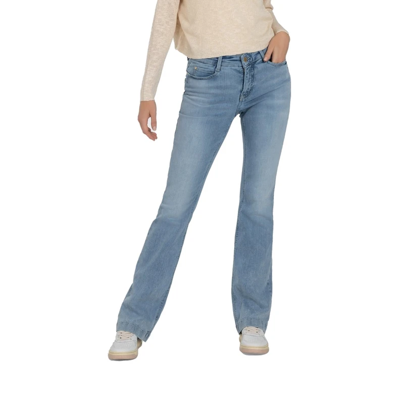 Dames Jeans 0358L543390DREAM BOOT MAC LIGHT BLUE DENIM