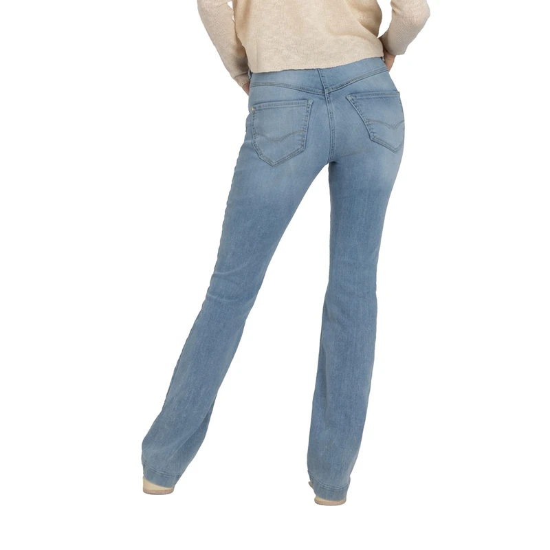Dames Jeans 0358L543390DREAM BOOT MAC LIGHT BLUE DENIM