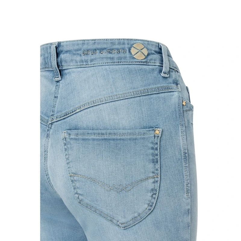 Dames Jeans 0358L543390DREAM BOOT MAC LIGHT BLUE DENIM