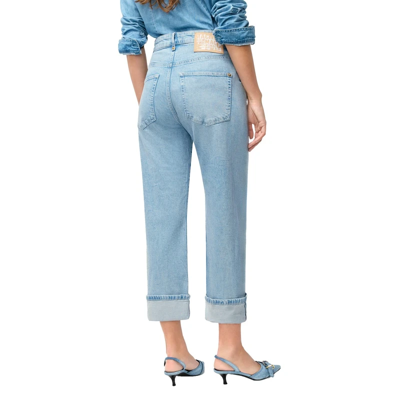 Dames Jeans 0361L232190BAGGY MAC BLEACHED BLUE DENIM