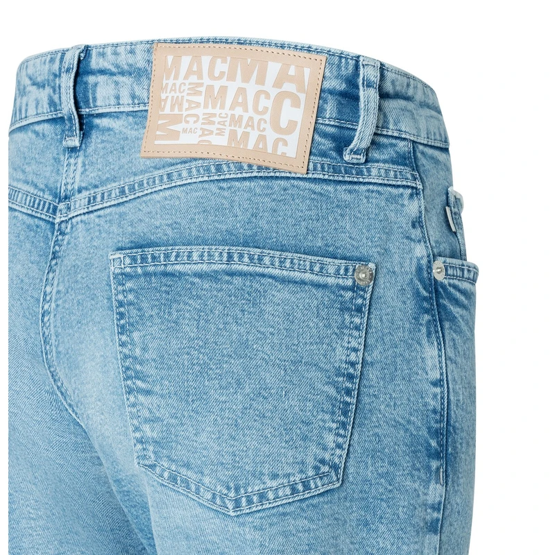 Dames Jeans 0361L581890STRAIGHT MAC MID BLUE DENIM