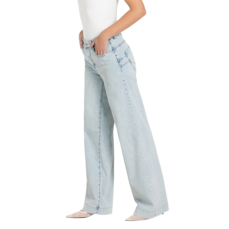 Dames Jeans 0391523390 MAC BLEACHED BLUE DENIM