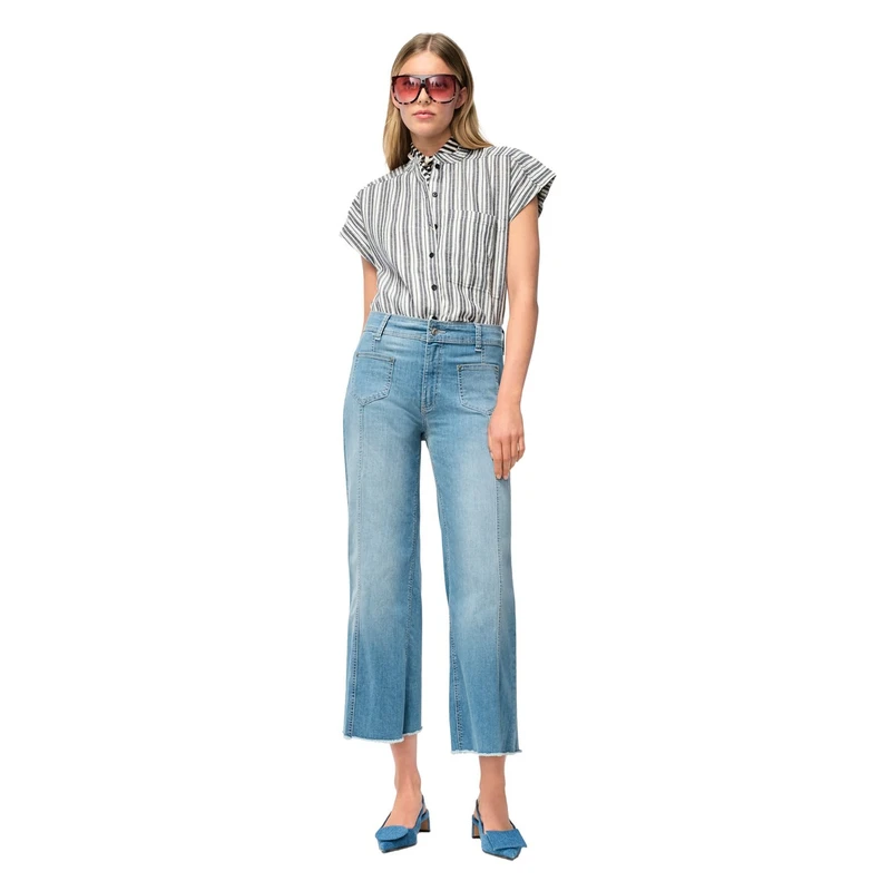 Dames Jeans 0391L520290 JAMIE MAC MID BLUE DENIM
