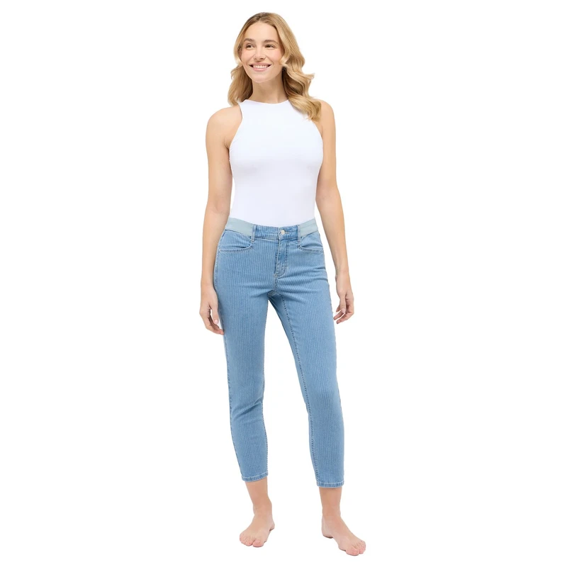Dames Jeans 248688907 ORNELLA SPORTY Angels BLEACHED BLUE DENIM