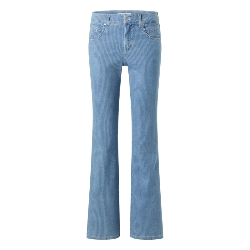 Dames Jeans 248895031 LENI Flared Angels BLEACHED BLUE DENIM