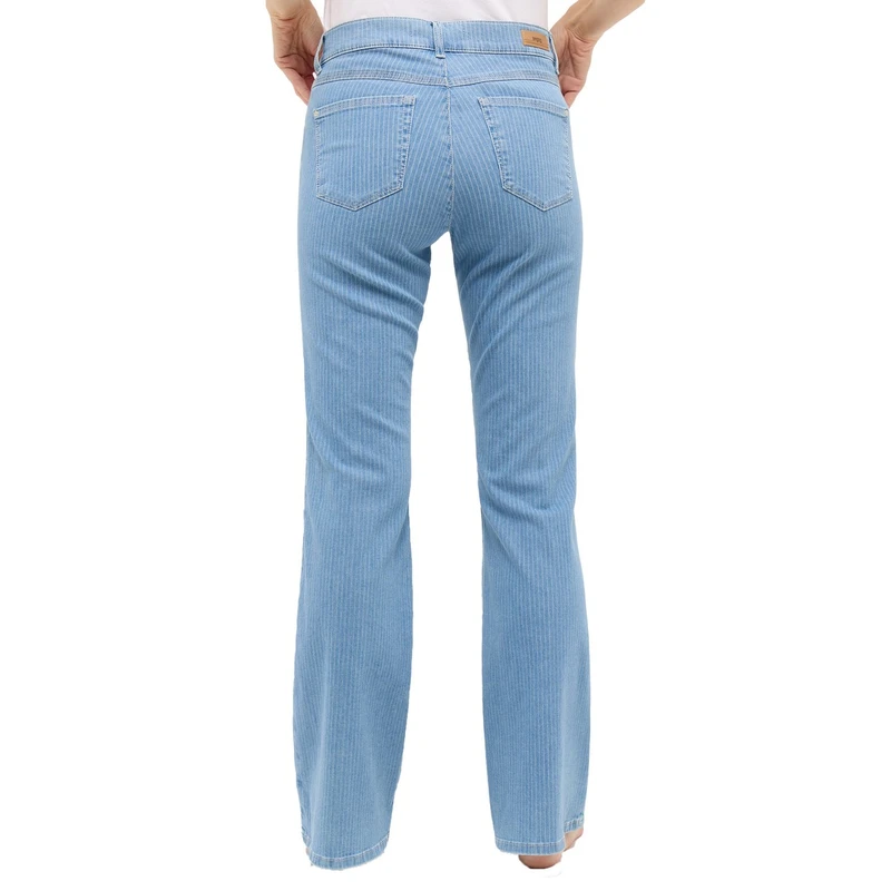 Dames Jeans 248895031 LENI Flared Angels BLEACHED BLUE DENIM