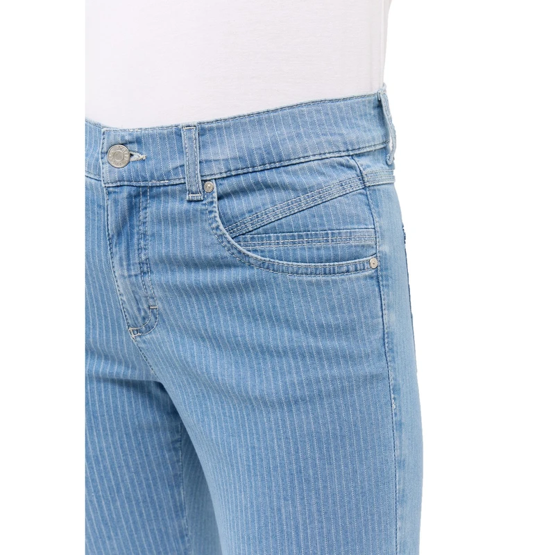 Dames Jeans 248895031 LENI Flared Angels BLEACHED BLUE DENIM