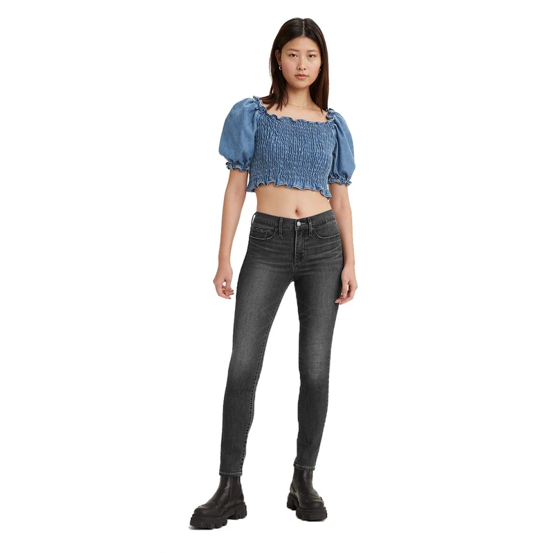 Dames Jeans 311 BLOOM BLACK Levi's BLACK DENIM