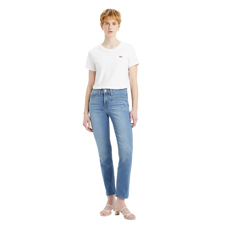 Dames Jeans 312 WORKING HARDER Levi's MID BLUE DENIM