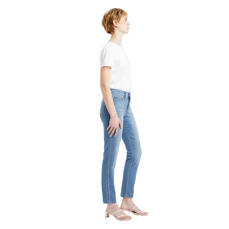 Dames Jeans 312 WORKING HARDER Levi's MID BLUE DENIM