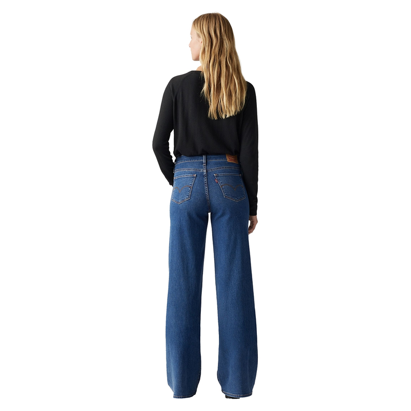 Dames Jeans 318 CLEVER GIRL Levi's MID BLUE DENIM