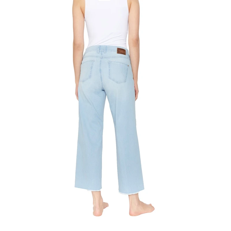 Dames Jeans 332660626 LINN FRINGE Angels BLEACHED BLUE DENIM