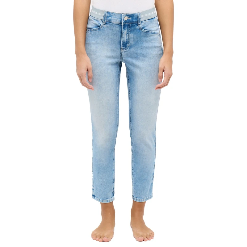 Dames Jeans 332688907 ORNELLA SPORTY Angels MID BLUE DENIM