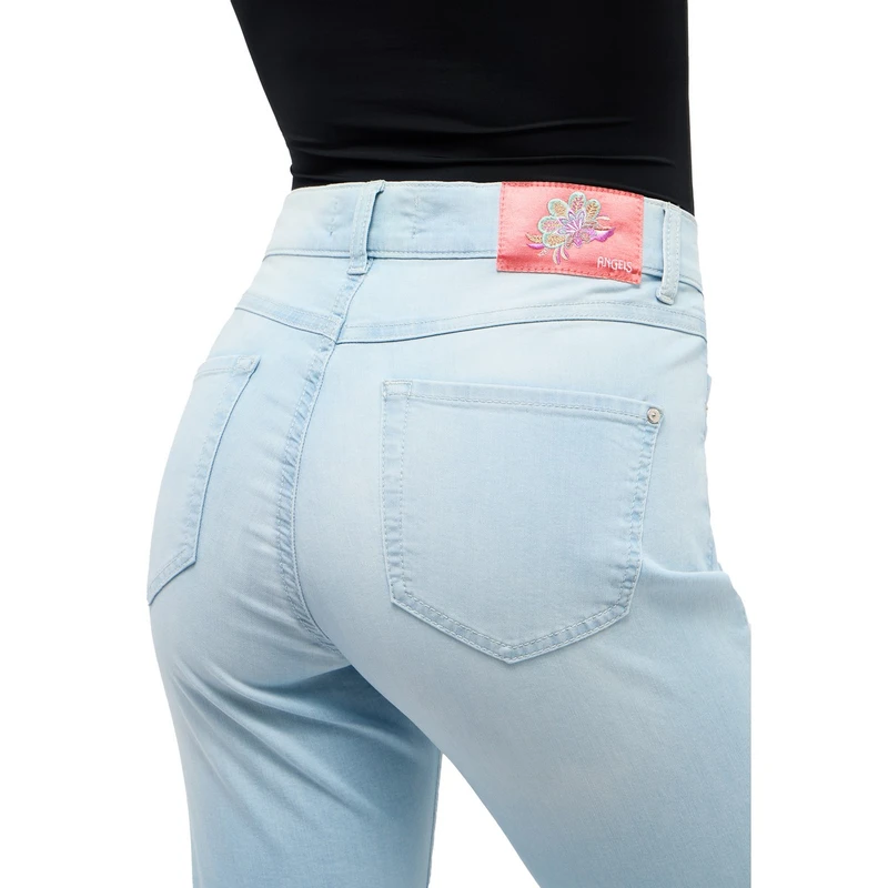 Dames Jeans 332895331 LENI FLARED POCKET Angels BLEACHED BLUE DENIM